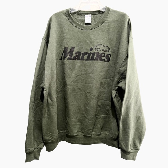 US Marines Semper Fi Cookie's Tavern Sgt. Wags Sweatshirt South Philly Sz XL - Picture 6 of 6